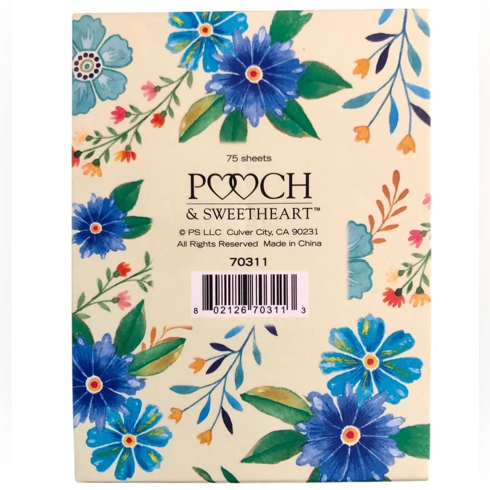 Pooch & Sweetheart Faith Embellished Floral Mini Notepad (70311)